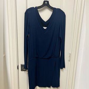 Navy Long Sleeve Bailey 44 Dress Size Medium